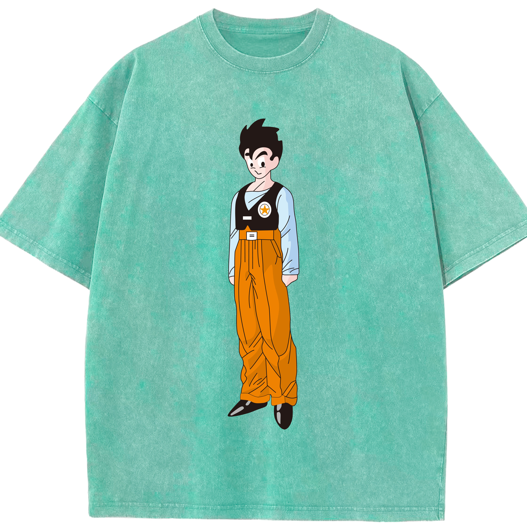 （画像用） ドラゴンボール DRAGON BALL 綿100% ヴィンテージ風 半袖Tシャツ（フロントプリント）